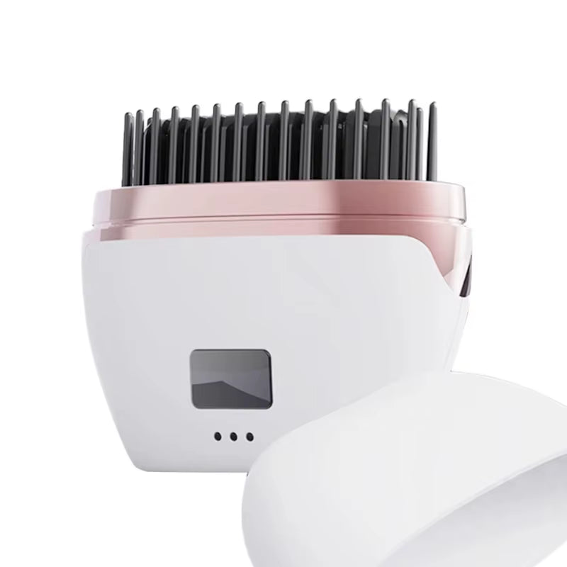 Portable Kundan Wireless Hair Straightener LED Display Rechargeable USB Power Source Ceramic Negative Ion for Household Use