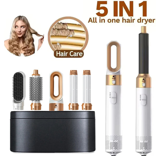 Rizador y Moldeador de Pelo Multifunción 5 en 1