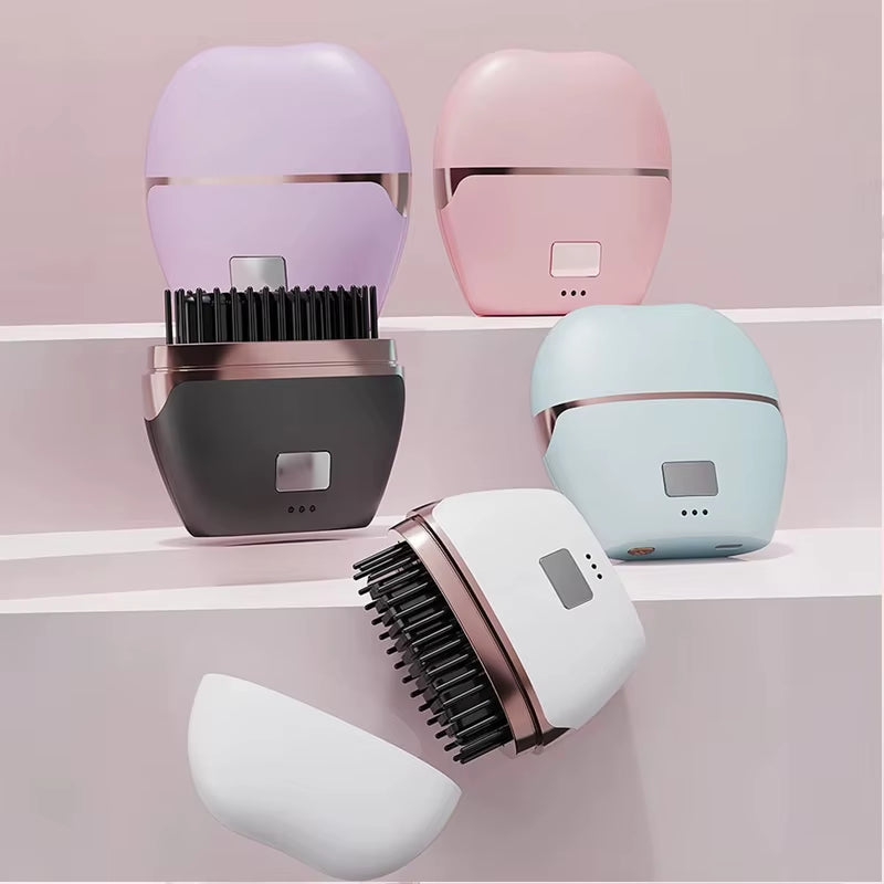 Portable Kundan Wireless Hair Straightener LED Display Rechargeable USB Power Source Ceramic Negative Ion for Household Use